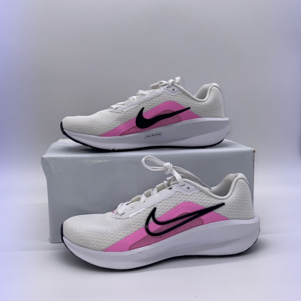 Nike Downshifter 13 Women's Size 8.5 Pink White Black Running Shoes FD6476-109 - Picture 1 of 12